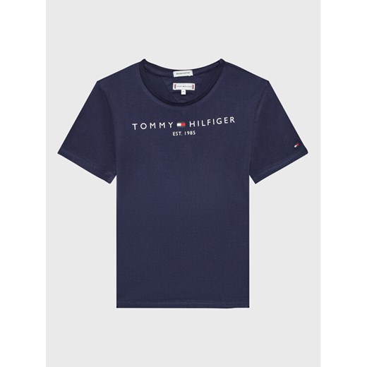 Tommy Hilfiger T-Shirt Essential KG0KG06585 M Granatowy Regular Fit ze sklepu MODIVO w kategorii T-shirty chłopięce - zdjęcie 182641356