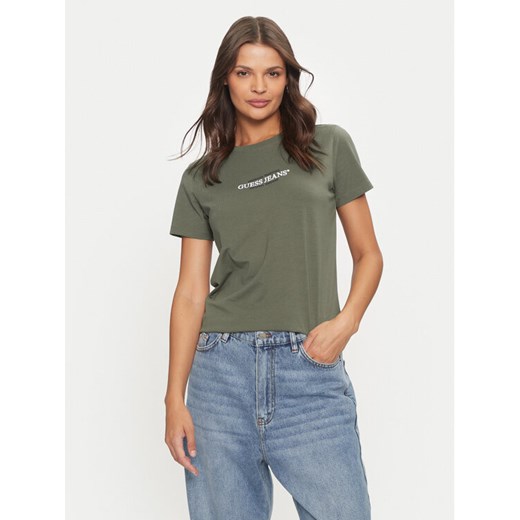 Guess Jeans T-Shirt W4YI03 J1314 Khaki Slim Fit S MODIVO