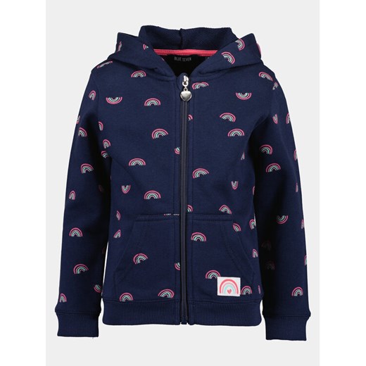 Blue Seven Bluza 717610 X Granatowy Regular Fit ze sklepu MODIVO w kategorii Bluzy dziewczęce - zdjęcie 182641587