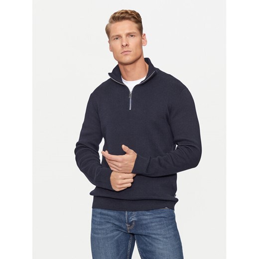 Jack&Jones Sweter Milano 12259664 Granatowy Relaxed Fit L MODIVO