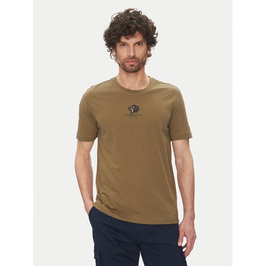 Aeronautica Militare T-Shirt 251TS2424J641 Khaki Regular Fit ze sklepu MODIVO w kategorii T-shirty męskie - zdjęcie 182641707