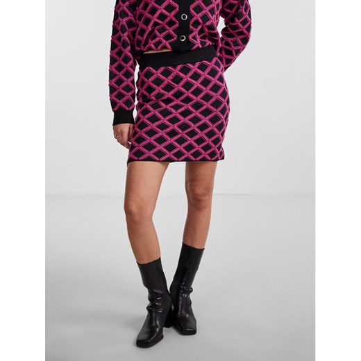 YAS Spódnica ołówkowa 26031041 Różowy Slim Fit ze sklepu MODIVO w kategorii Spódnice - zdjęcie 182641725