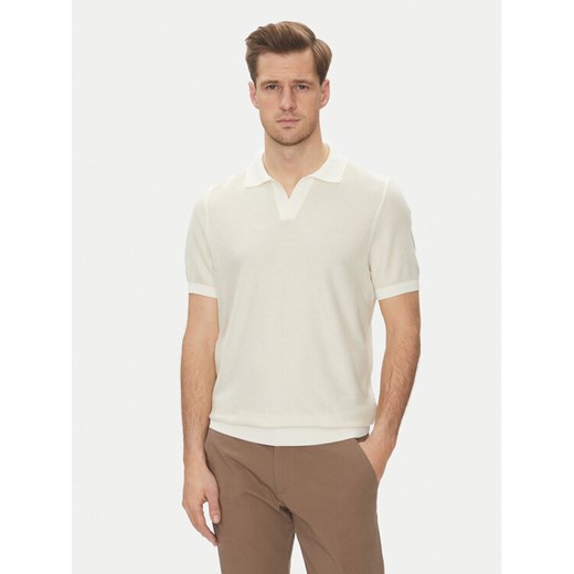 BOSS Polo H-Jianluca 50537654 Biały Regular Fit ze sklepu MODIVO w kategorii Swetry męskie - zdjęcie 182641756