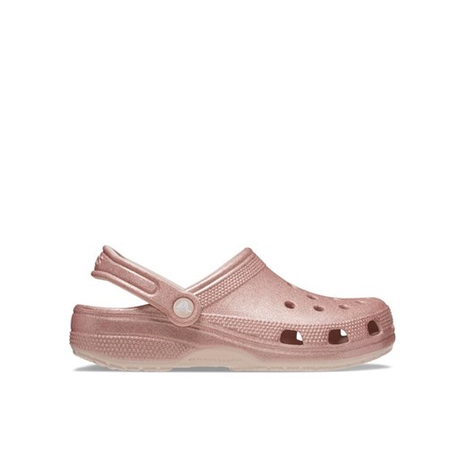 Crocs Klapki Classic Glitter Clog Quartz 205942 Różowy ze sklepu MODIVO w kategorii Klapki damskie - zdjęcie 182641798
