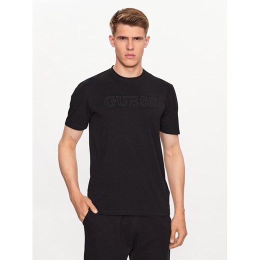 Guess T-Shirt Z2YI11 J1314 Czarny Regular Fit ze sklepu MODIVO w kategorii T-shirty męskie - zdjęcie 182641819