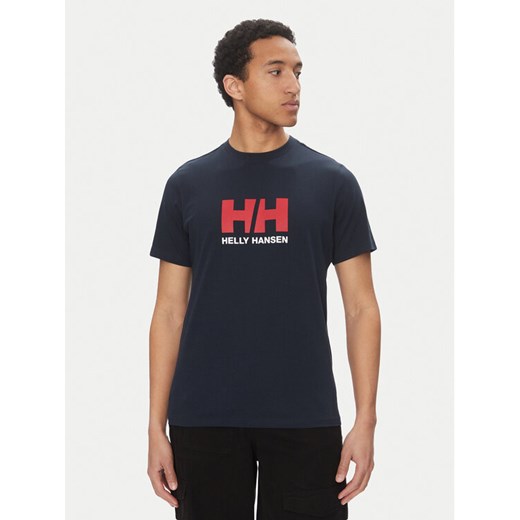 Helly Hansen T-Shirt Logo 54596 Granatowy Regular Fit ze sklepu MODIVO w kategorii T-shirty męskie - zdjęcie 182641826