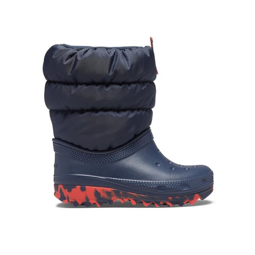 Crocs Śniegowce Crocs Classic Neo Puff Boot T 207683 Granatowy ze sklepu MODIVO w kategorii Buty zimowe dziecięce - zdjęcie 182641835