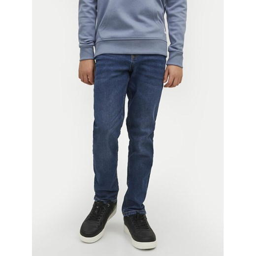 Jack&Jones Junior Jeansy Glenn 12237499 Niebieski Slim Fit ze sklepu MODIVO w kategorii Spodnie chłopięce - zdjęcie 182641956