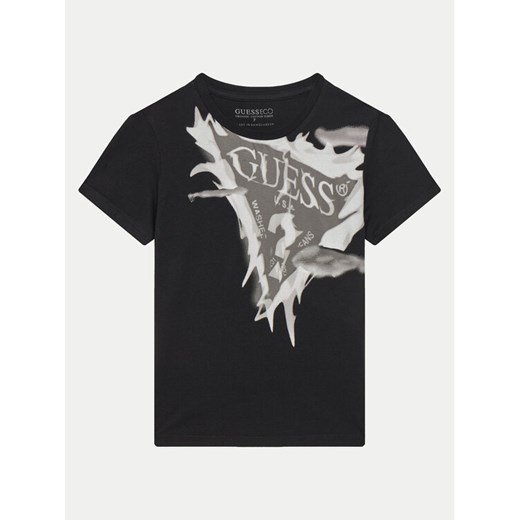 Guess T-Shirt L5GI20 K8HM4 Czarny Regular Fit ze sklepu MODIVO w kategorii T-shirty chłopięce - zdjęcie 182641999