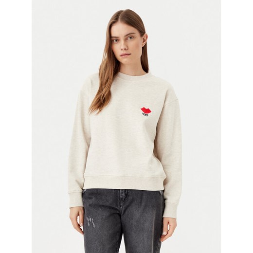 JDY Bluza Boogie 15320335 Beżowy Loose Fit ze sklepu MODIVO w kategorii Bluzy damskie - zdjęcie 182642019