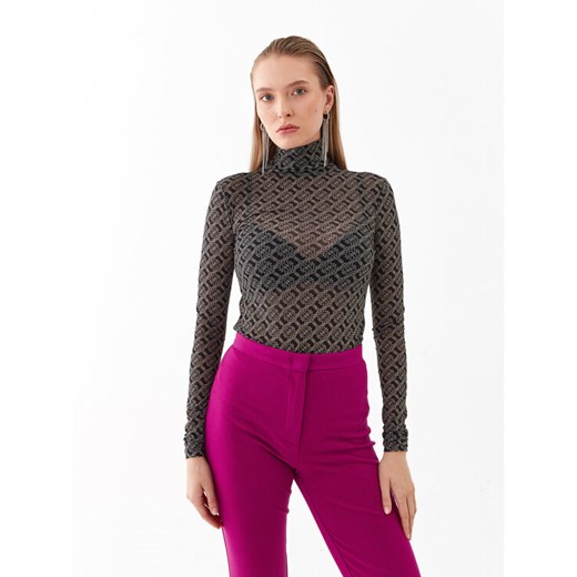 Pinko Bluzka Lamu 101813 A13G Czarny Slim Fit ze sklepu MODIVO w kategorii Bluzki damskie - zdjęcie 182642086