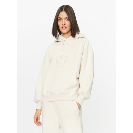 Woolrich Bluza Ivy Hoodie CFWWSW0123FRUT3164 Écru Regular Fit ze sklepu MODIVO w kategorii Bluzy damskie - zdjęcie 182642135