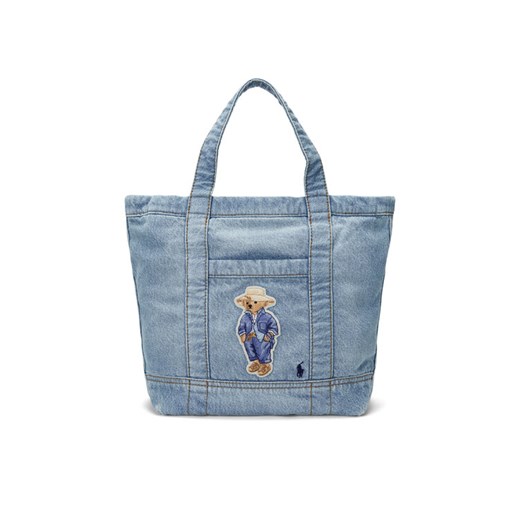 Polo Ralph Lauren Torebka Bear-patch 428960636001 Niebieski ze sklepu MODIVO w kategorii Torby Shopper bag - zdjęcie 182642177