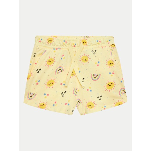 NAME IT Szorty materiałowe Vigga 13215112 Żółty Regular Fit ze sklepu MODIVO w kategorii Spodenki niemowlęce - zdjęcie 182642196
