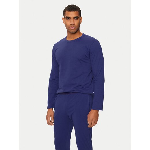 United Colors Of Benetton Longsleeve 30964M017 Niebieski Slim Fit ze sklepu MODIVO w kategorii T-shirty męskie - zdjęcie 182642206
