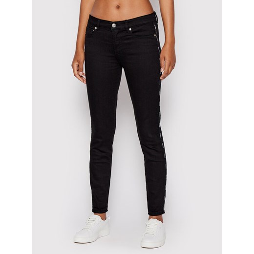Hugo Jeansy Charlie 50470327 Czarny Slim Fit ze sklepu MODIVO w kategorii Jeansy damskie - zdjęcie 182642236
