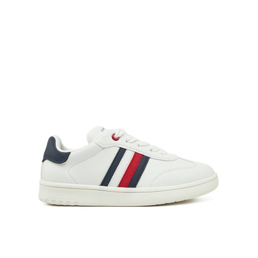 Tommy Hilfiger Sneakersy Stripe Low Cut Lace-Up Sneaker T3X9-33850-1355 M Biały ze sklepu MODIVO w kategorii Buty sportowe dziecięce - zdjęcie 182642275