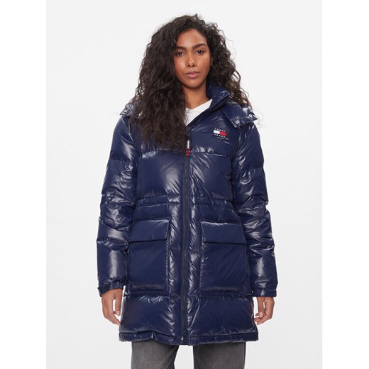 Tommy Jeans Kurtka puchowa Alaska DW0DW16573 Granatowy Regular Fit ze sklepu MODIVO w kategorii Kurtki damskie - zdjęcie 182642277