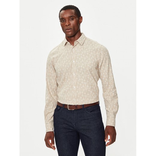 JOOP! Koszula 17 JSH-154Pit-W 30043581 Beżowy Slim Fit ze sklepu MODIVO w kategorii Koszule męskie - zdjęcie 182642298