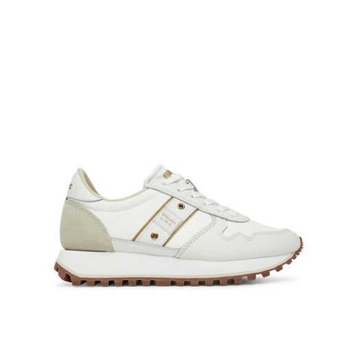 Blauer Sneakersy S5MILLEN03/NYL Biały ze sklepu MODIVO w kategorii Buty sportowe damskie - zdjęcie 182642318