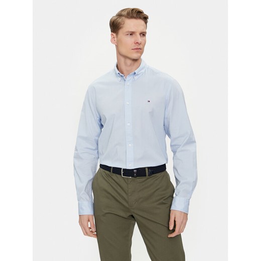 Tommy Hilfiger Koszula MW0MW30934 Błękitny Regular Fit ze sklepu MODIVO w kategorii Koszule męskie - zdjęcie 182642386