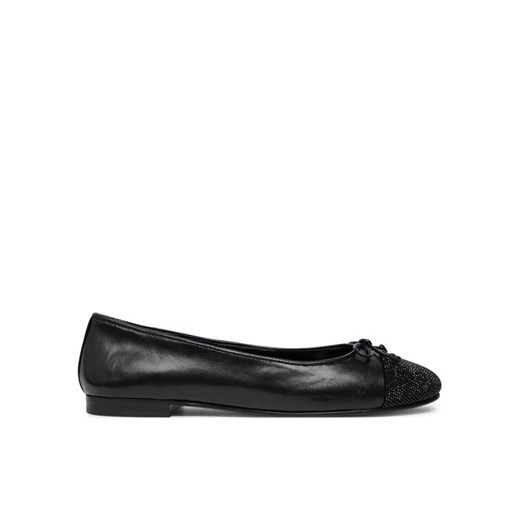 Tory Burch Baleriny Cap-Toe Pave Ballet 166214 Czarny ze sklepu MODIVO w kategorii Balerinki - zdjęcie 182642417