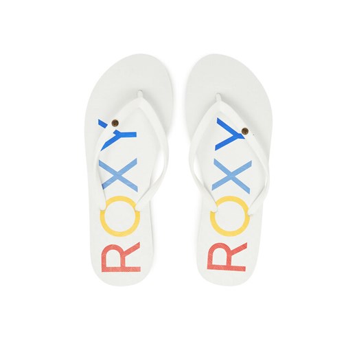 Roxy Japonki ARJL100876 Biały ze sklepu MODIVO w kategorii Klapki damskie - zdjęcie 182642437