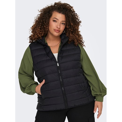 ONLY Carmakoma Bezrękawnik 15305695 Czarny Regular Fit ze sklepu MODIVO w kategorii Kamizelki damskie - zdjęcie 182642495