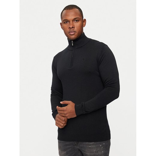 KARL LAGERFELD Sweter 655008 544399 Czarny Regular Fit ze sklepu MODIVO w kategorii Swetry męskie - zdjęcie 182642526