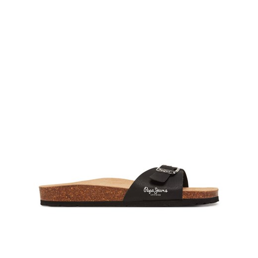 Pepe Jeans Klapki PLS90616 Czarny ze sklepu MODIVO w kategorii Klapki damskie - zdjęcie 182642575