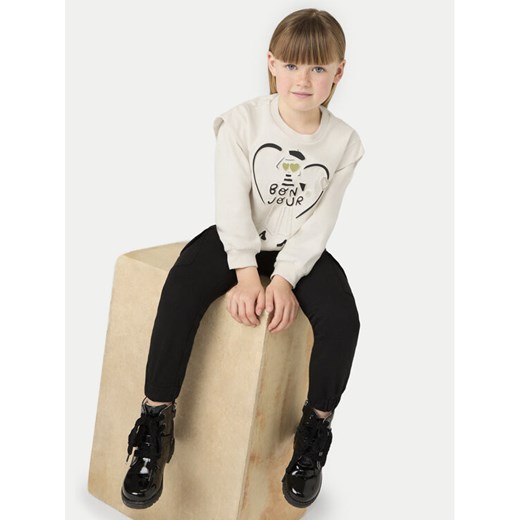 Mayoral Dres 4887 Beżowy Regular Fit ze sklepu MODIVO w kategorii Dresy dziewczęce - zdjęcie 182642705