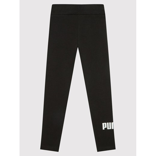 Puma Legginsy Essentials Logo 587035 Czarny Tight Fit ze sklepu MODIVO w kategorii Spodnie dziewczęce - zdjęcie 182642708