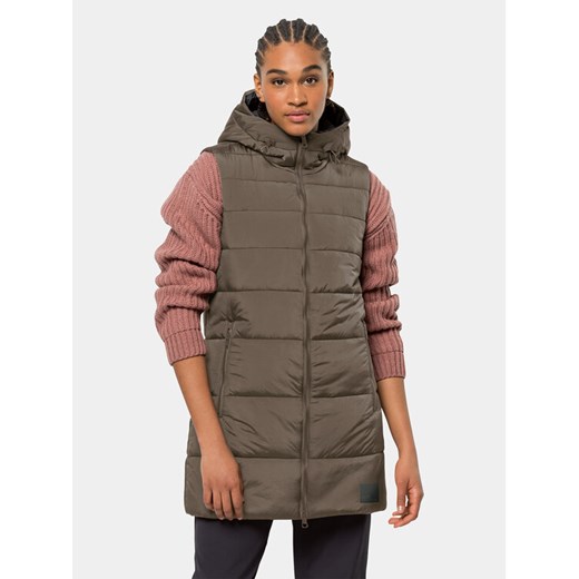 Jack Wolfskin Bezrękawnik Eisbach Vest 1206991 Brązowy Regular Fit ze sklepu MODIVO w kategorii Kamizelki damskie - zdjęcie 182642728