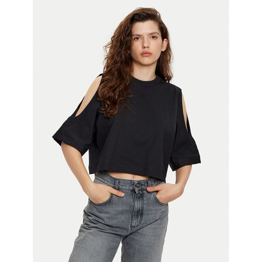 HUGO T-Shirt Dewaja 50530453 Czarny Oversize ze sklepu MODIVO w kategorii Bluzki damskie - zdjęcie 182642729