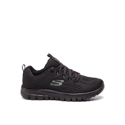 Skechers Sneakersy Get Connected 12615/BBK Czarny ze sklepu MODIVO w kategorii Buty sportowe damskie - zdjęcie 182642749