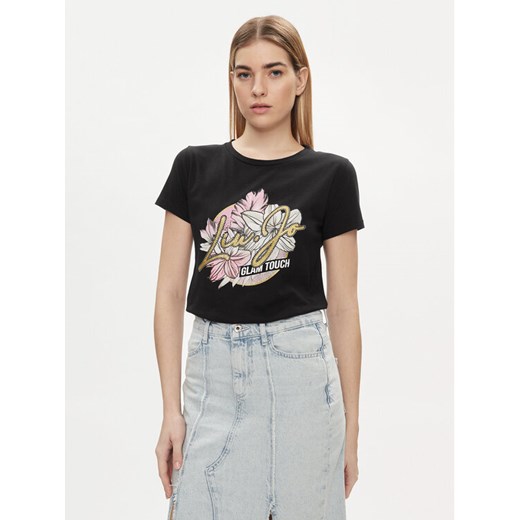 Liu Jo T-Shirt TA4202 JS003 Czarny Regular Fit ze sklepu MODIVO w kategorii Bluzki damskie - zdjęcie 182642805