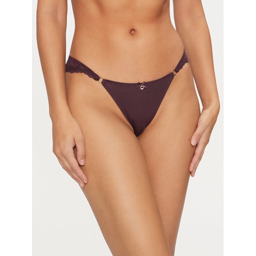 Emporio Armani Underwear Figi brazylijskie 164792 4F221 05093 Bordowy ze sklepu MODIVO w kategorii Majtki damskie - zdjęcie 182642898