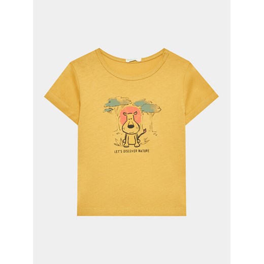 United Colors Of Benetton T-Shirt 3I1XA102V Żółty Regular Fit ze sklepu MODIVO w kategorii T-shirty chłopięce - zdjęcie 182642899