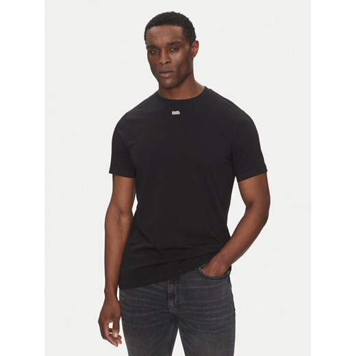KARL LAGERFELD T-Shirt 755058 552235 Czarny Regular Fit ze sklepu MODIVO w kategorii T-shirty męskie - zdjęcie 182642925