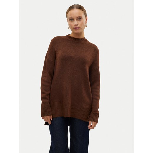 Vero Moda Sweter 10269229 Brązowy Loose Fit ze sklepu MODIVO w kategorii Swetry damskie - zdjęcie 182642945