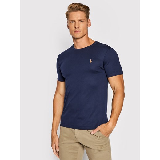 Polo Ralph Lauren T-Shirt 710740727 Granatowy Slim Fit ze sklepu MODIVO w kategorii T-shirty męskie - zdjęcie 182643009