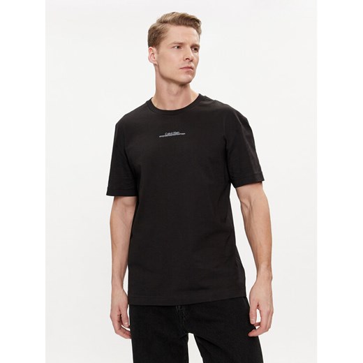 Calvin Klein T-Shirt Linear Back Logo K10K112486 Czarny Regular Fit ze sklepu MODIVO w kategorii T-shirty męskie - zdjęcie 182643067