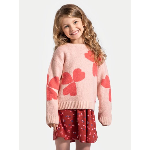 Coccodrillo Sweter ZC4172101HGK Różowy Regular Fit ze sklepu MODIVO w kategorii Swetry dziewczęce - zdjęcie 182643079