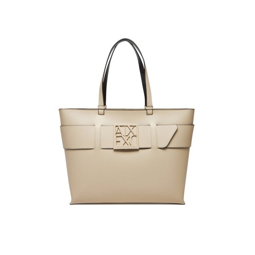 Armani Exchange Torebka 949127 0A874 U1092 Beżowy ze sklepu MODIVO w kategorii Torby Shopper bag - zdjęcie 182643109