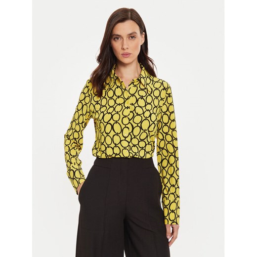 Sisley Koszula 52D3LQ07H Żółty Slim Fit ze sklepu MODIVO w kategorii Koszule damskie - zdjęcie 182643136