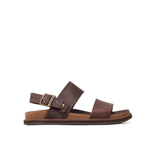 Timberland Sandały Amalfi Vibes 2Band Sandal TB0A419HV131 Brązowy ze sklepu MODIVO w kategorii Sandały męskie - zdjęcie 182643266