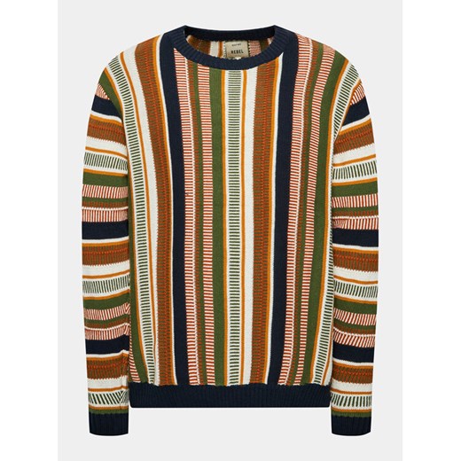 Redefined Rebel Sweter 222056 Kolorowy Regular Fit ze sklepu MODIVO w kategorii Swetry męskie - zdjęcie 182643375