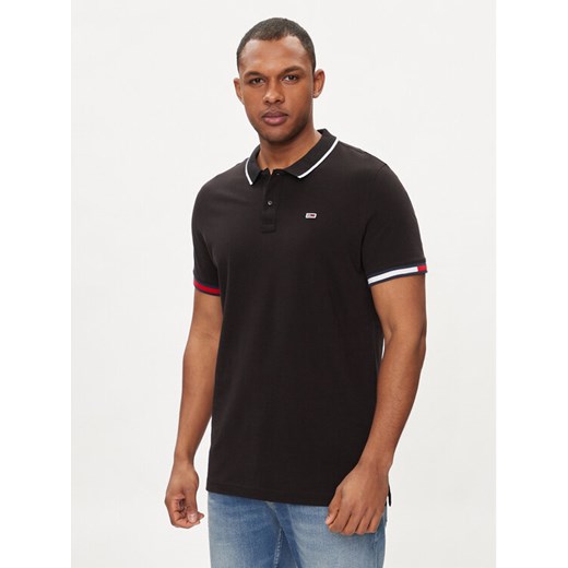 Tommy Jeans Polo Flag DM0DM12963 Czarny Regular Fit Tommy Jeans M MODIVO