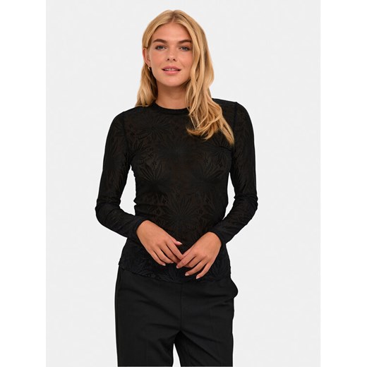 Kaffe Bluzka Nille 10508317 Czarny Slim Fit ze sklepu MODIVO w kategorii Bluzki damskie - zdjęcie 182643467
