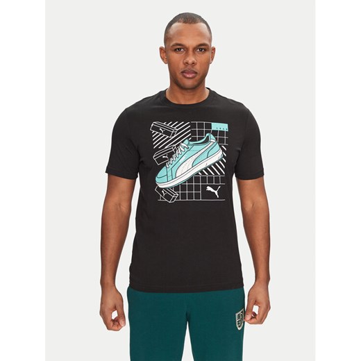 Puma T-Shirt Sneaker 684830 Czarny Regular Fit ze sklepu MODIVO w kategorii T-shirty męskie - zdjęcie 182643479